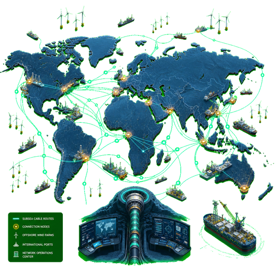 Global subsea operations map